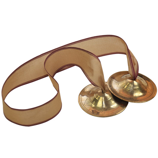 TAAL Classic Manjira Kartals 2-5/8" - Lotus Engraved