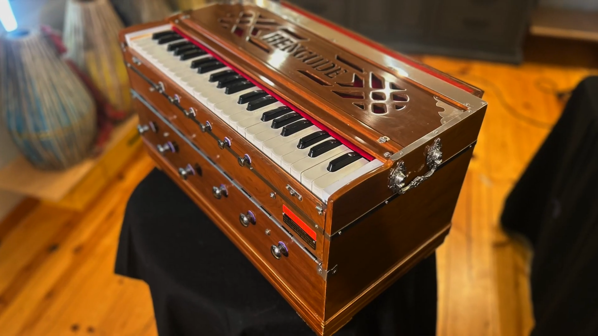 Bengude Fixed 3-Reed Harmonium (Bass/Male/Female)