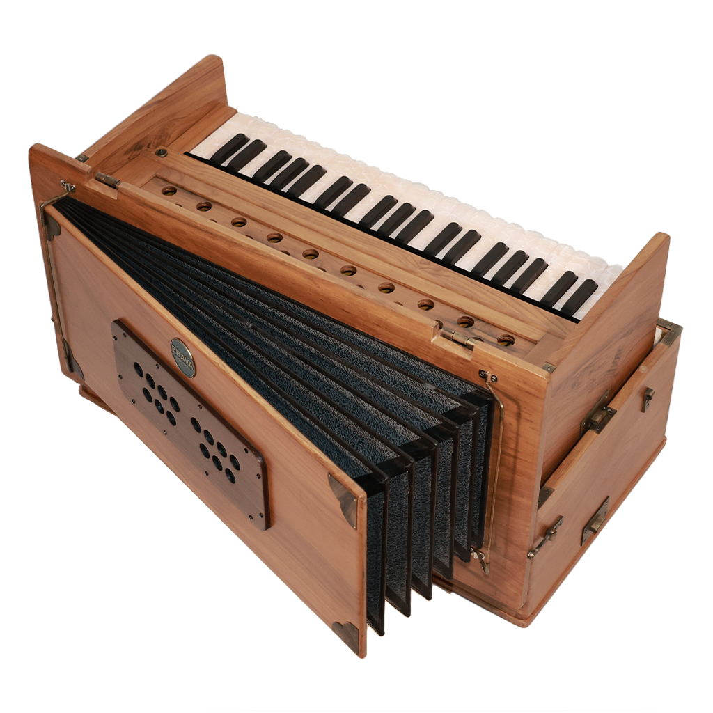 Bhava Classic Concert Edition Teak Harmonium Open Back Left