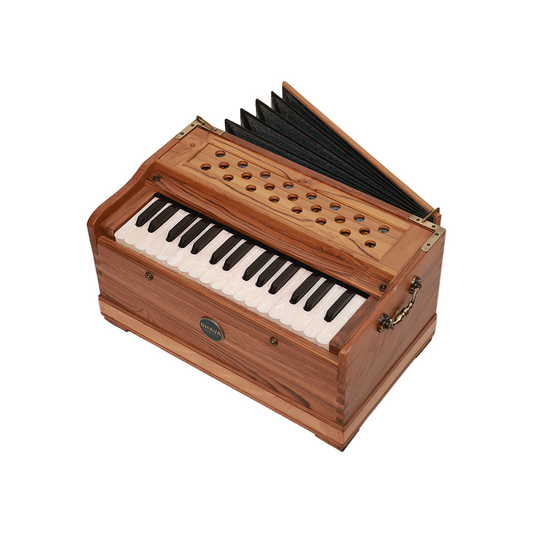 Bhava Lite Concert Edition Teak Harmonium Open Front Right