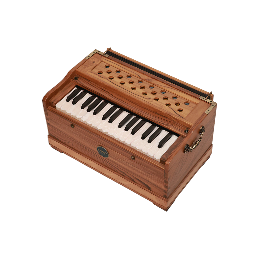 Bhava Lite Concert Edition Teak Harmonium Closed Front Right