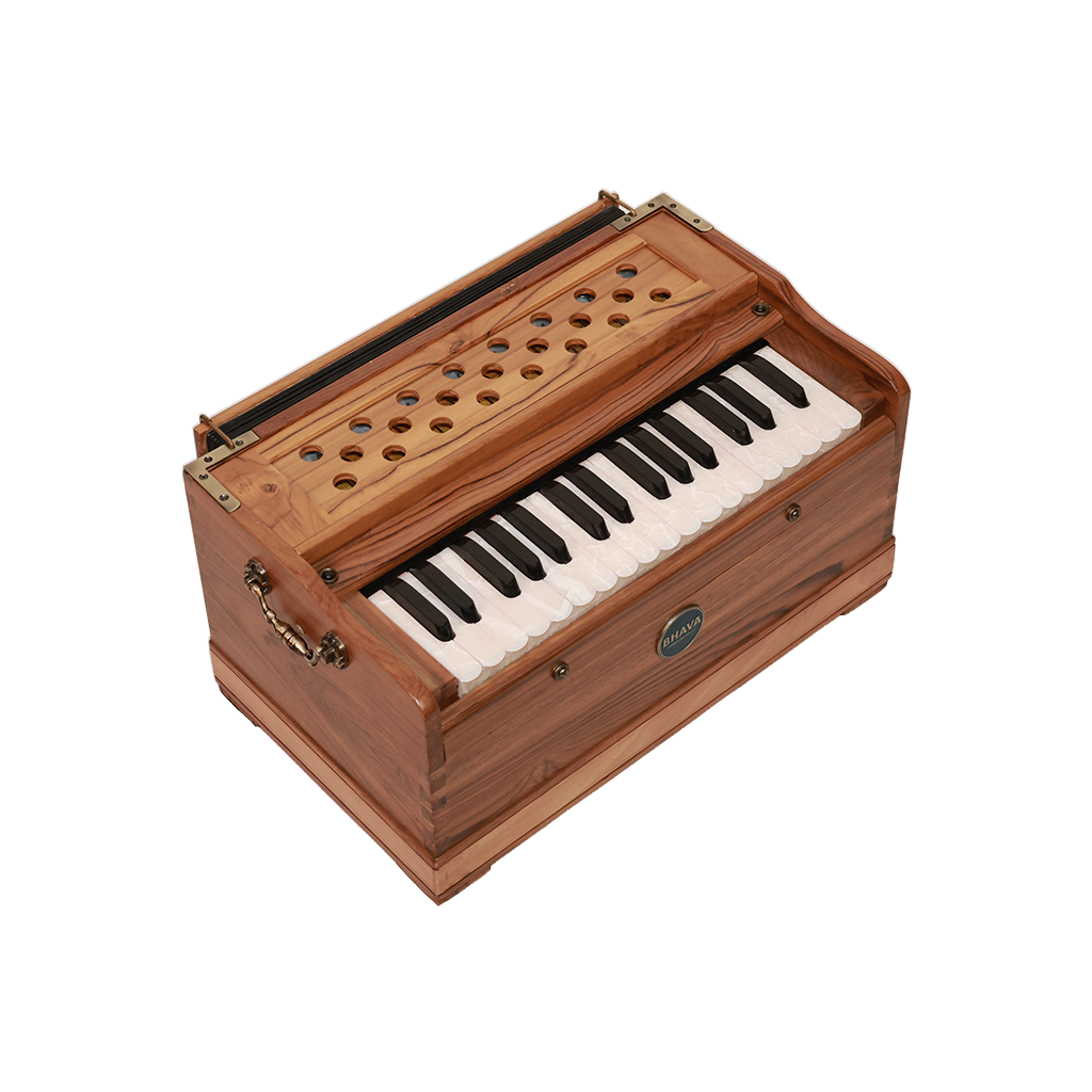 Bhava Lite Concert Edition Teak Harmonium Closed Front Left