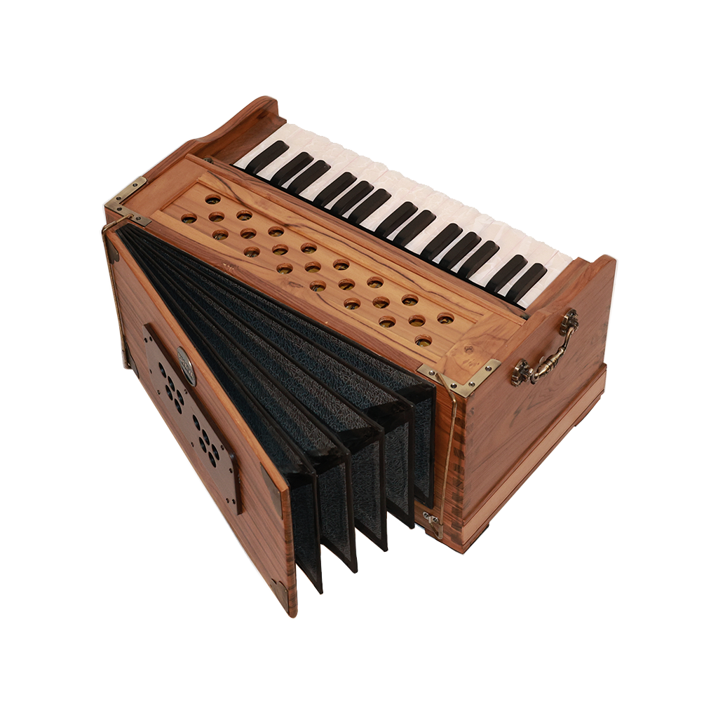 Bhava Lite Concert Edition Teak Harmonium Open Back Left