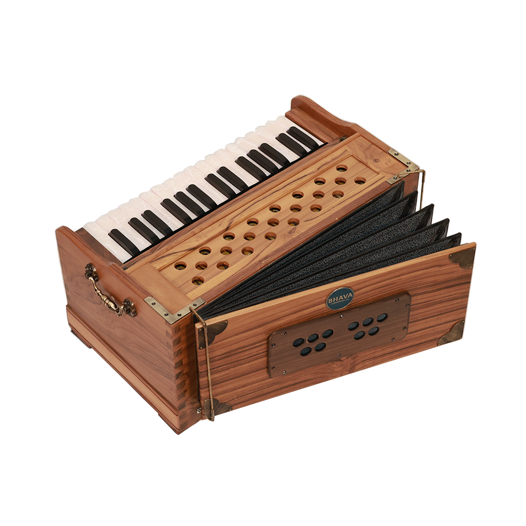 Bhava Lite Concert Edition Teak Harmonium Open Back Right