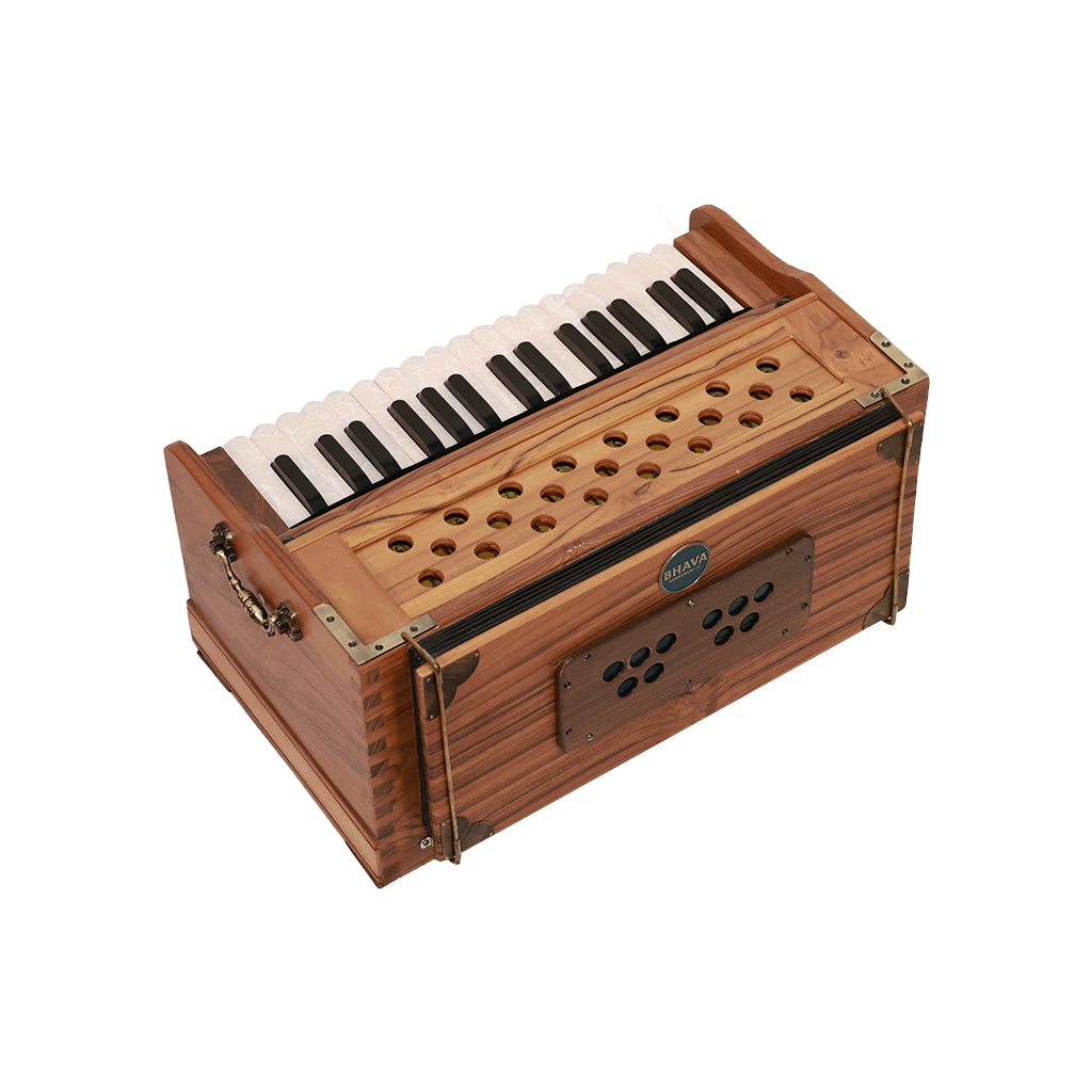 Bhava Lite Concert Edition Teak Harmonium Closed Back Right